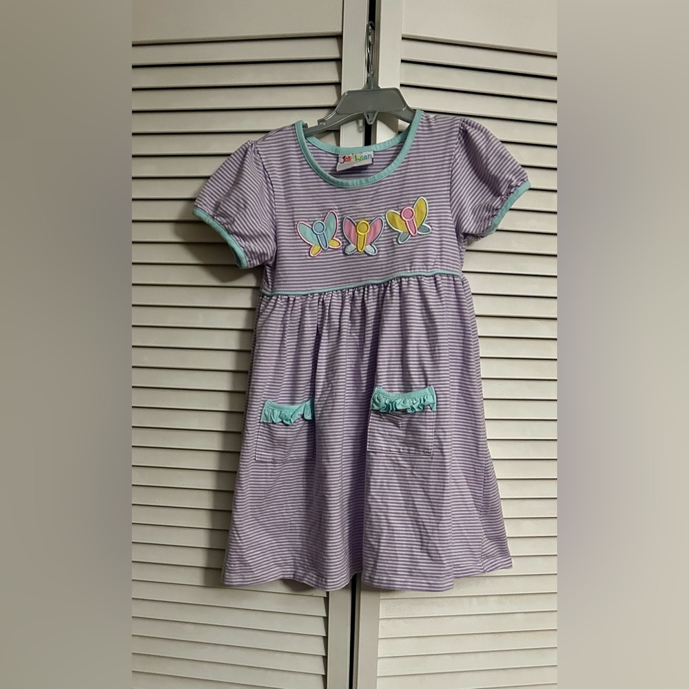 Jellybean Striped Butterfly dress